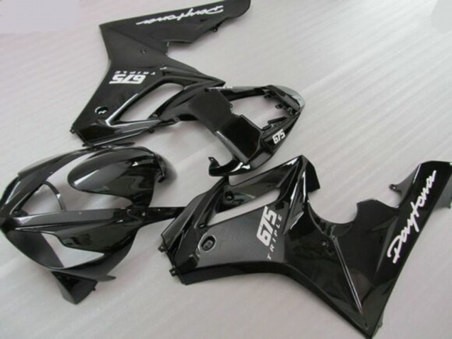 2006-2008 Triumph Daytona 675 Triple Motorcycle Fairings - Glossy Black Matte Black Canada