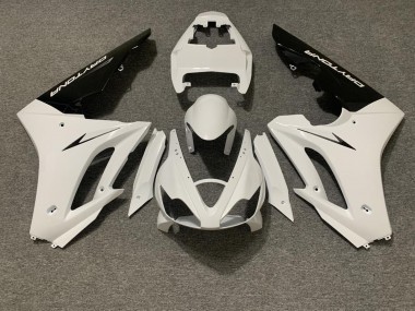 Online 2006-2008 Triumph Daytona 675 Triple Motorcycle Fairing - White Glossy Black Canada