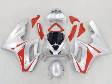 Online 2006-2008 Triumph Daytona 675 Triple Motorcycle Fairings - Silver Red Canada