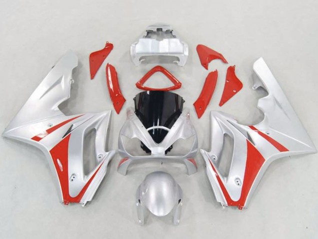 2006-2008 Triumph Daytona 675 Triple Motorcycle Fairings - Silver Red Canada