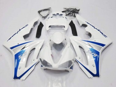 Online 2006-2008 Triumph Daytona 675 Triple Motorcycle Fairing - White Blue Canada