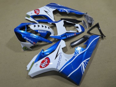 Online 2006-2008 Triumph Daytona 675 Triple Motorcycle Fairings - White Blue Canada