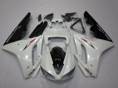 Online 2009-2012 Triumph Daytona 675 Triple Motorcycle Fairing - White Glossy Black Canada