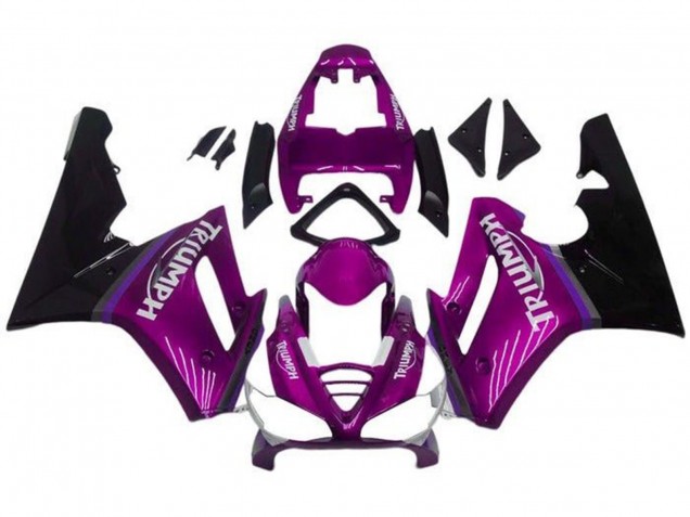 2009-2012 Triumph Daytona 675 Triple Motorcycle Fairings - Purple Glossy Black Canada