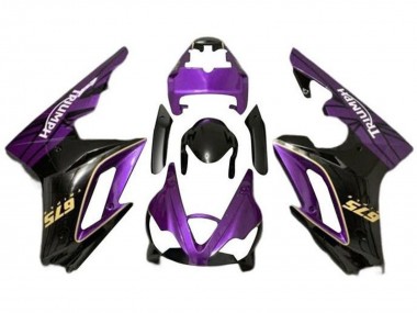 Online 2009-2012 Triumph Daytona 675 Triple Motorcycle Fairings - Purple Gold Glossy Black Canada