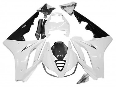 Online 2009-2012 Triumph Daytona 675 Triple Motorcycle Fairings - White Glossy Black Canada