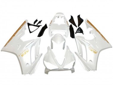 Online 2009-2012 Triumph Daytona 675 Triple Motorcycle Fairings - White Gold Canada