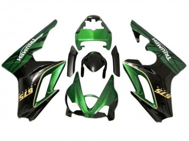 Online 2009-2012 Triumph Daytona 675 Triple Motorcycle Fairings - Green Glossy Black Canada