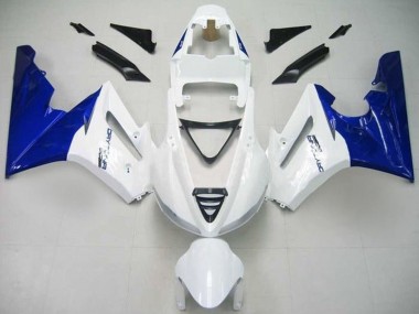 Online 2009-2012 Triumph Daytona 675 Triple Motorcycle Fairing - White Blue Canada