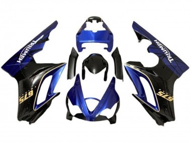 Online 2009-2012 Triumph Daytona 675 Triple Motorcycle Fairings - Blue Glossy Black Canada