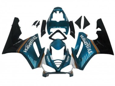 Online 2009-2012 Triumph Daytona 675 Triple Motorcycle Fairings - Teal Blue Glossy Black Canada