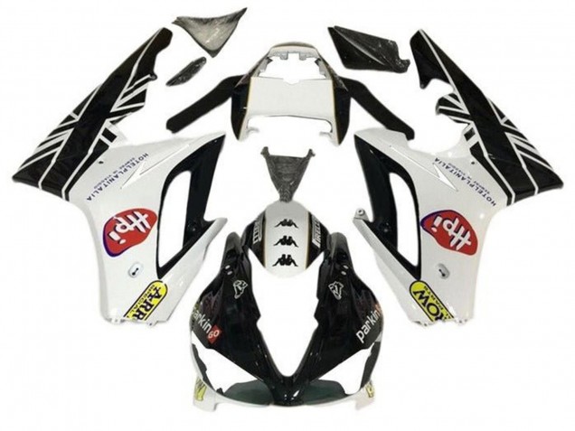 2009-2012 Triumph Daytona 675 Triple Motorcycle Fairings - White Glossy Black HPi Canada