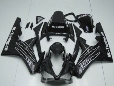 Online 2009-2012 Triumph Daytona 675 Triple Motorcycle Fairings - Glossy Black White Claw Canada