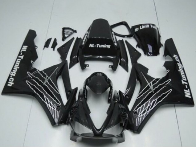 2009-2012 Triumph Daytona 675 Triple Motorcycle Fairings - Glossy Black White Claw Canada