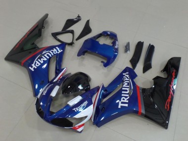 Online 2009-2012 Triumph Daytona 675 Triple Motorcycle Fairings - Blue Red White Glossy Black Canada