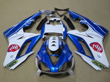 Online 2009-2012 Triumph Daytona 675 Triple Motorcycle Fairings - White Blue Hpi Canada