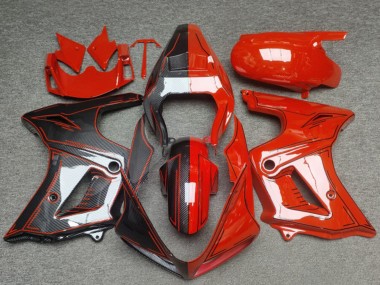 Online 2003-2013 Suzuki SV650 Motorcycle Fairings - Glossy Red Carbon Fiber Canada