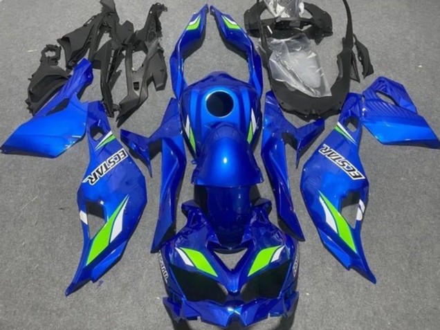 2019-2025 Kawasaki ZX4R ZX-4RR Motorcycle Fairings - Blue Green Ecstar Canada