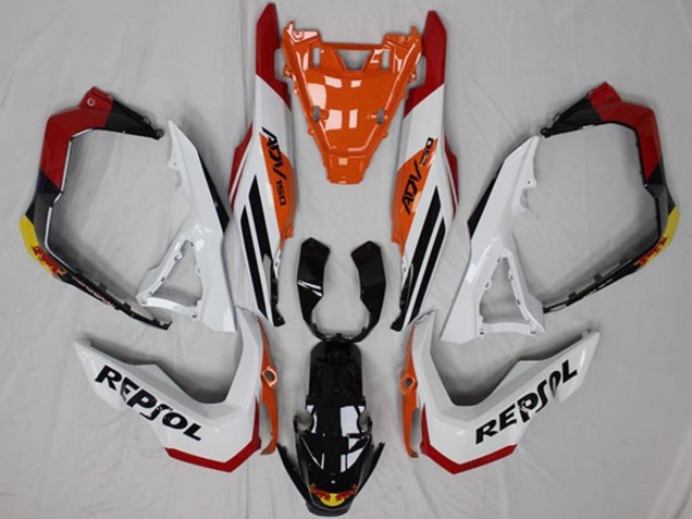2018-2021 Honda ADV150 Motorcycle Fairings - White Orange Red Yellow Glossy Black Repsol Canada
