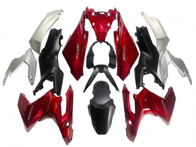 2022-2024 Honda ADV160 Motorcycle Fairings - Silver Red Matte Black Canada