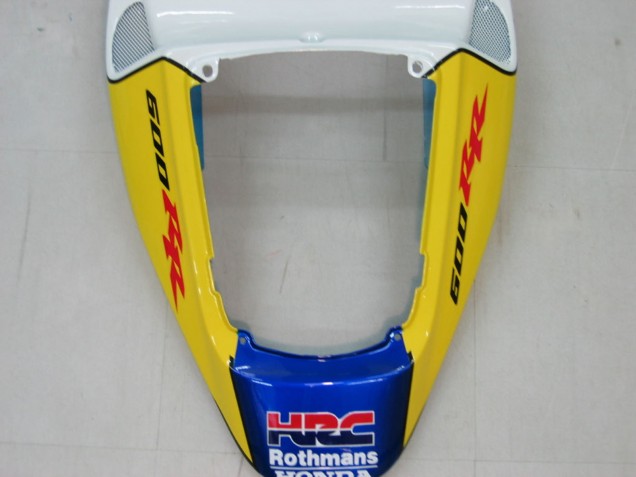 2005-2006 Honda CBR600RR Motorcycle Fairings - Blue White Yellow Rothmans Canada