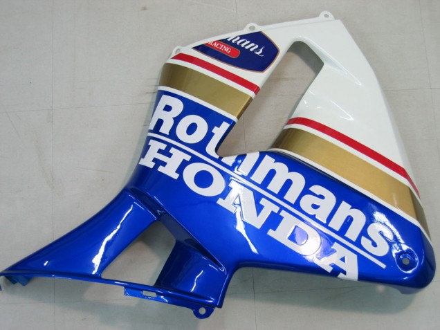 2005-2006 Honda CBR600RR Motorcycle Fairings - Blue White Yellow Rothmans Canada