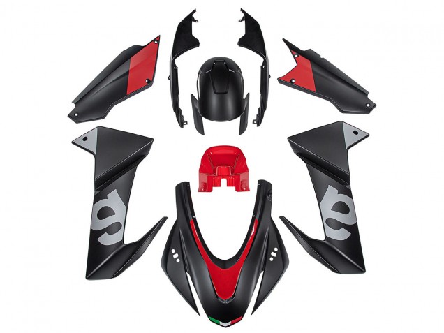 2020-2024 Aprilia RS660 Motorcycle Fairings - Black Red Canada