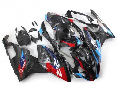 Online 2015-2016 BMW S1000RR Motorcycle Fairings - Blue Red Carbon Fiber Canada