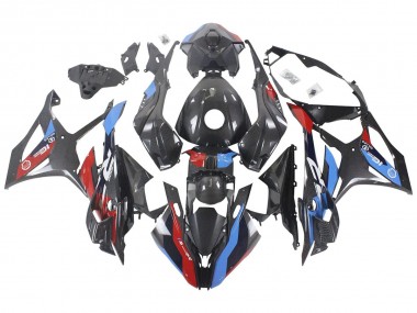 Online 2023-2024 BMW S1000RR Motorcycle Fairings - Blue Red Carbon Fiber Canada