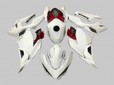 Online 2018-2024 Kawasaki EX400 Motorcycle Fairings - White Red Black Canada