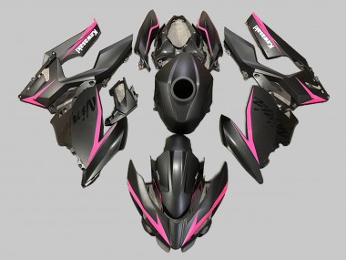 Online 2018-2024 Kawasaki EX400 Motorcycle Fairings - Matte Black Pink Canada