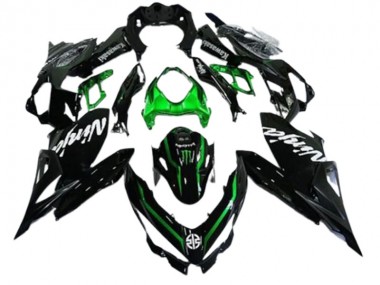 Online 2018-2024 Kawasaki EX400 Motorcycle Fairings - Glossy Black Green Monster Canada