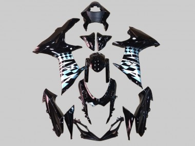 Online 2011-2024 Suzuki GSXR 600/750 Motorcycle Fairings - Glossy Black White Canada