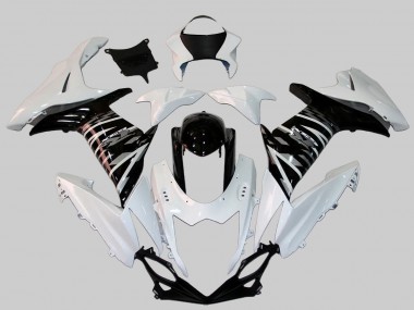 Online 2011-2024 Suzuki GSXR 600/750 Motorcycle Fairing - White Glossy Black Canada