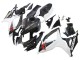2006-2007 Suzuki GSXR 600/750 Motorcycle Fairings - Black White Carbon Fiber Style Canada