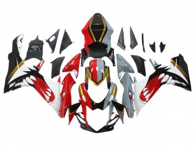 Online 2011-2024 Suzuki GSXR 600/750 Motorcycle Fairings - Red Gold Grey Black White Shark Canada