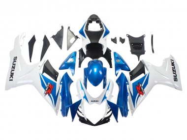 Online 2011-2024 Suzuki GSXR 600/750 Motorcycle Fairings - Blue White Canada
