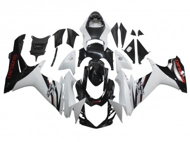 Online 2011-2024 Suzuki GSXR 600/750 Motorcycle Fairings - White Glossy Black Canada
