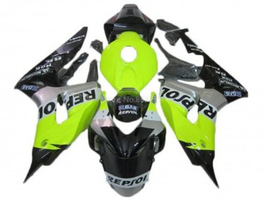 Online 2006-2007 Honda CBR1000RR Motorcycle Fairings - Green Silver Glossy Black Repsol Canada