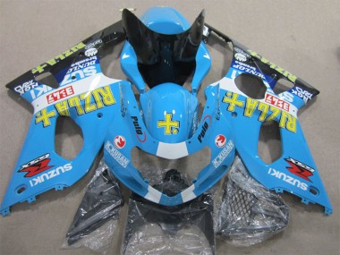 Online 2000-2002 Suzuki GSXR 1000 Motorcycle Fairings - Blue Yellow White Black Rizla Canada