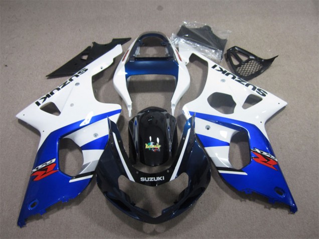 2000-2002 Suzuki GSXR 1000 Motorcycle Fairings - White Blue Glossy Black Red Canada