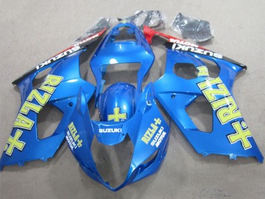 Online 2003-2004 Suzuki GSXR 1000 Motorcycle Fairings - Blue Yellow Black Rizla Canada