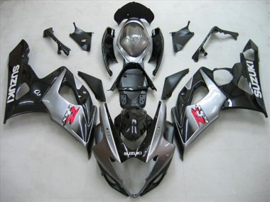 Online 2005-2006 Suzuki GSXR 1000 Motorcycle Fairing Kits - Glossy Black Silver Red Canada
