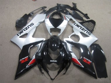 Online 2005-2006 Suzuki GSXR 1000 Motorcycle Fairing - Glossy Black Silver Red Canada