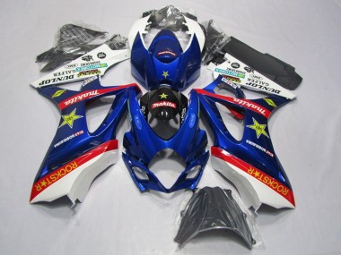 Online 2007-2008 Suzuki GSXR 1000 Motorcycle Fairing Kits - White Blue Red Black Rockstar Canada
