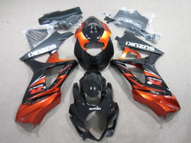 Online 2007-2008 Suzuki GSXR 1000 Motorcycle Fairing - Glossy Black Orange Canada