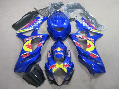 Online 2007-2008 Suzuki GSXR 1000 Motorcycle Fairings - Blue Yellow Black Red Bull Canada