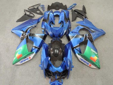 Online 2009-2016 Suzuki GSXR 1000 Motorcycle Fairings - Blue Green JOMO Canada