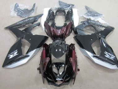 Online 2009-2016 Suzuki GSXR 1000 Motorcycle Fairing - Glossy Black Silver Canada