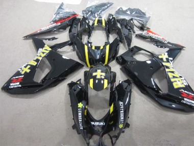 Online 2009-2016 Suzuki GSXR 1000 Motorcycle Fairings - Glossy Black Yellow Rizla Lumber Jack Canada